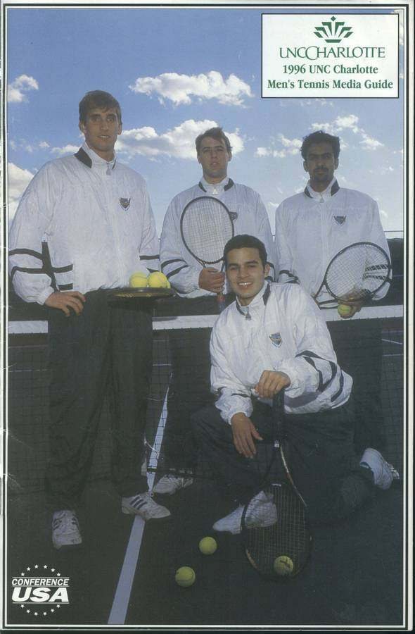 1996 UNC Charlotte Men's Tennis Media Guide cover